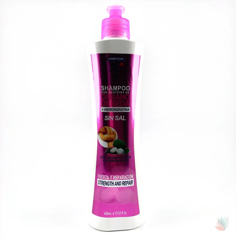 SHAMPOO GUSANO DE SEDA +HIDROKERATINA SIN SAL MYE X400ML