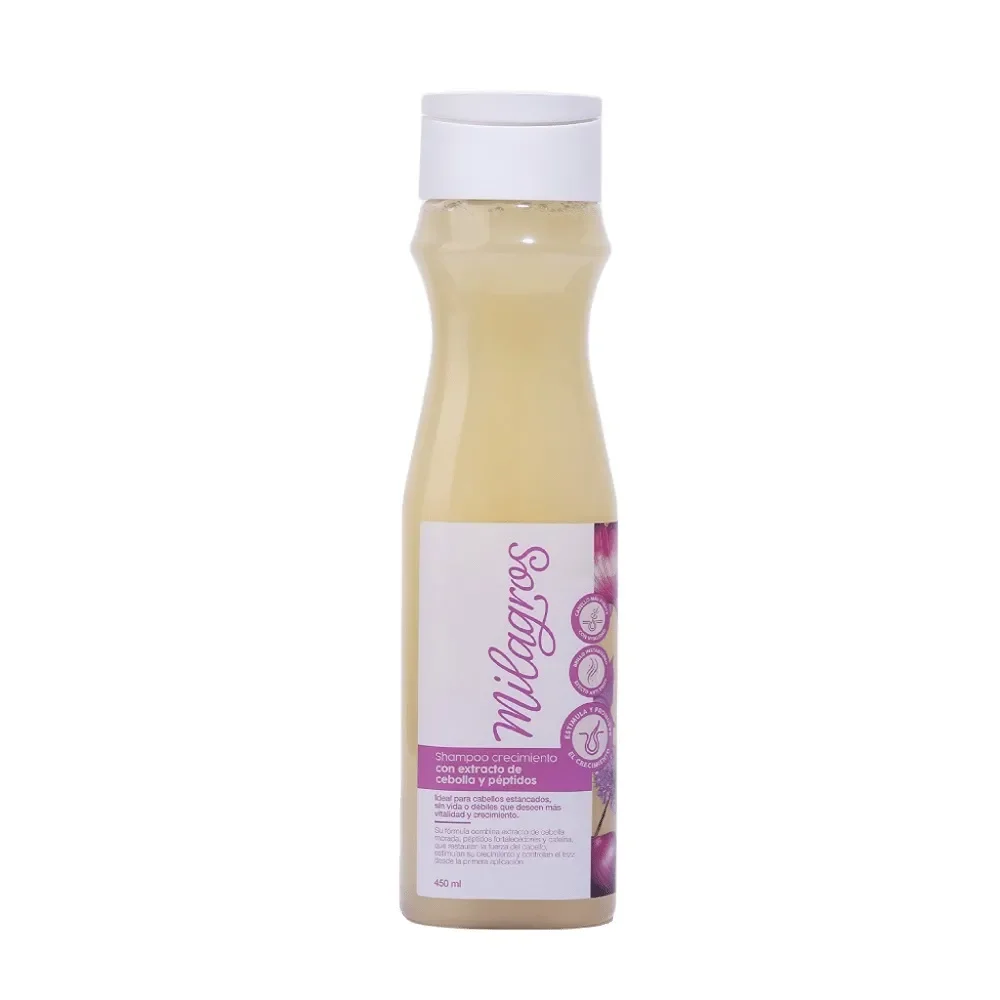 MILAGROS SHAMPOO CRECIMIENTO CEBOLLA Y PEPTIDOS 450 ML