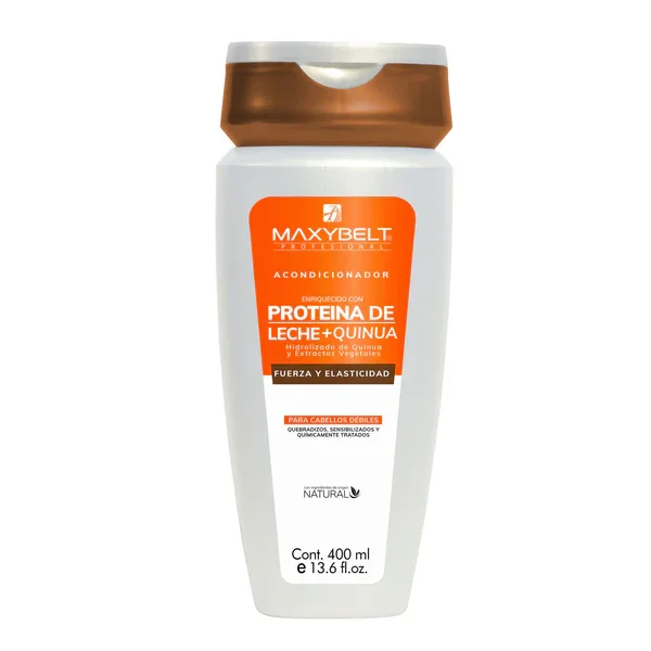 MAXYBELT PROFESIONAL ACONDICIONADOR PROTEÍNA DE LECHE + QUINUA 400 ML