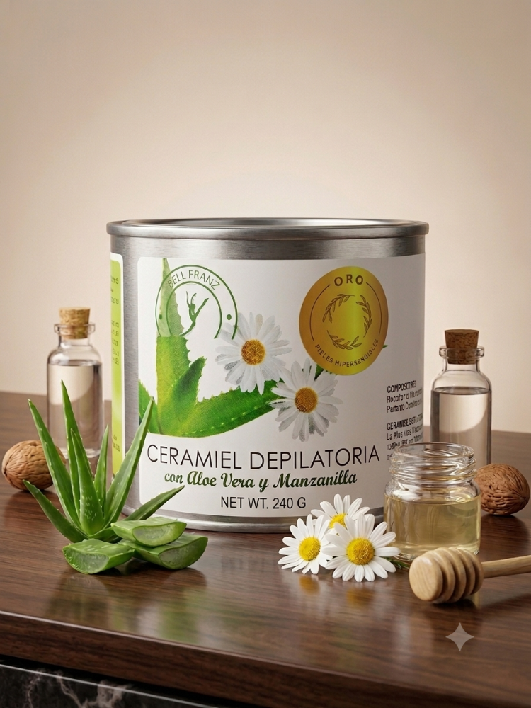 BELL FRANZ CERAMIEL DEPILATORIA ALOE VERA Y MANZANILLA X 240 G)