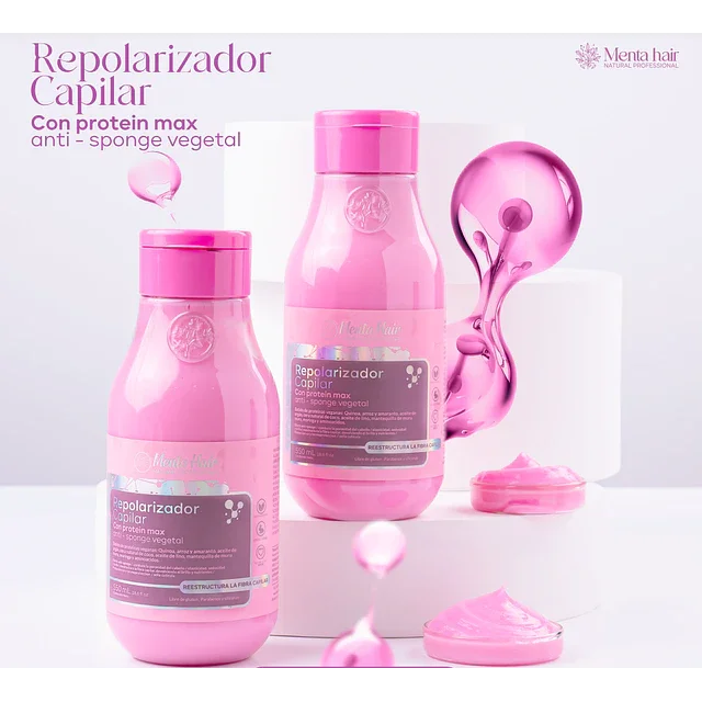 MENTA HAIR REPOLARIZADOR CAPILAR CON PROTEINA MAX X 550ML