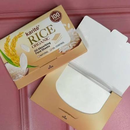 KARITÉ RICE ORGANIC OIL ABSORBING FACE SHEETS 100 UNID