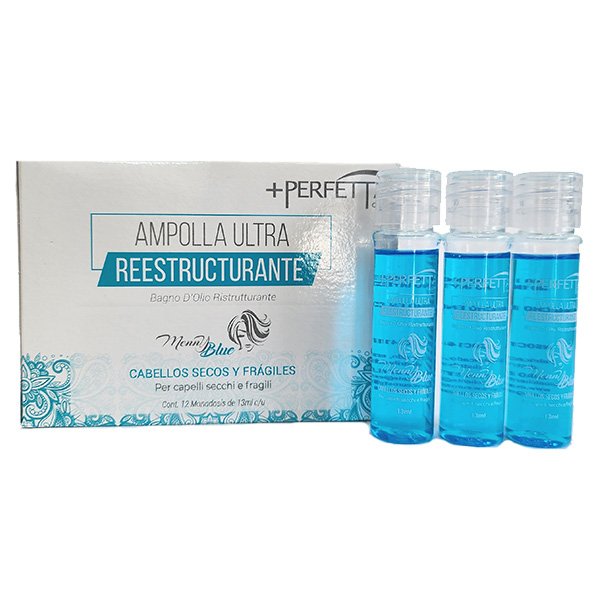 +PERFETTA MONOI BLUE AMPOLLA ULTRA REESTRUCTURANTE CAJA 12 UNDS X 13 ML C/U