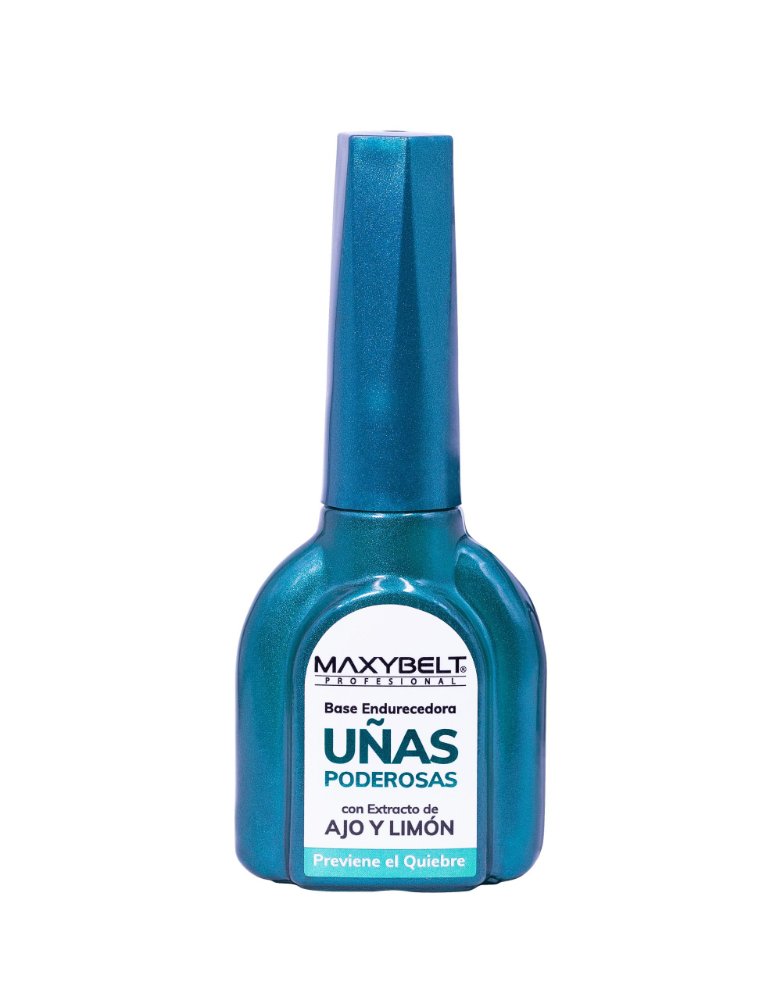 BASE ENDURECEDORA UÑAS PODEROSAS CON EXTRACTO DE AJO Y LIMÓN MAXYBELT 13 ML