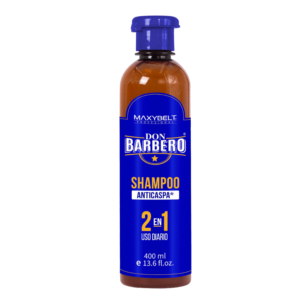SHAMPOO ANTICASPA 2 EN 1 DON BARBERO MAXIBELT X 400 ML