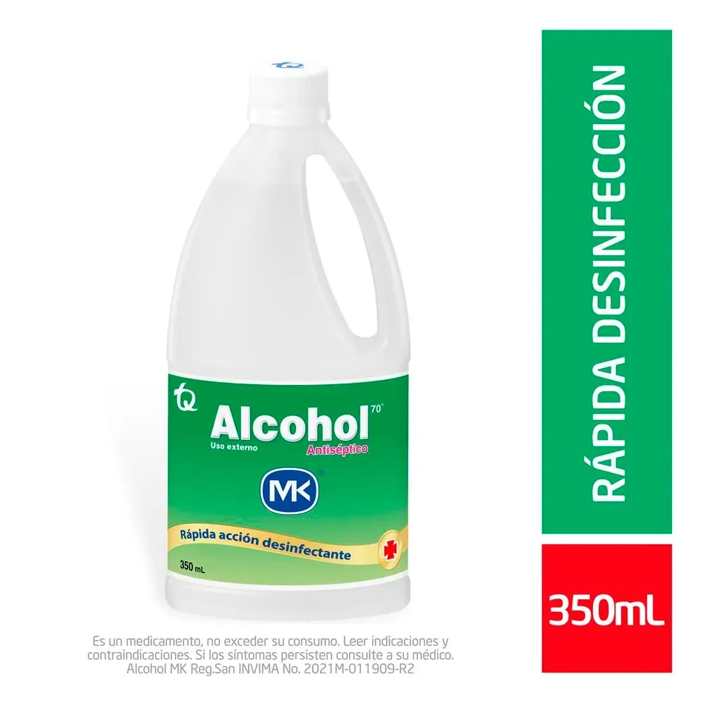 ALCOHOL ANTISÉPTICO 70% MK 350 ML