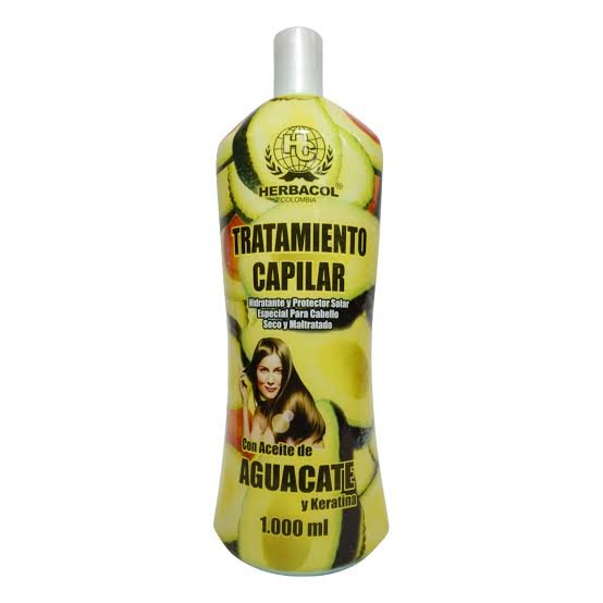HERBACOL TRATAMIENTO CAPILAR ACEITE DE AGUACATE Y KERATINA 1000 ML