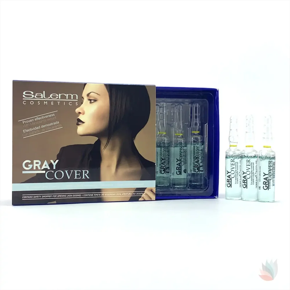 SALERM COSMETICS GRAY COVER CUBRE CANAS CAJA 12 UNDS X 5 ML C/U