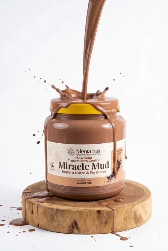 MASCARILLA TRATAMIENTO CAPILAR MIRACLE MUD MENTA HAIR BOMBONERA X 2000ML