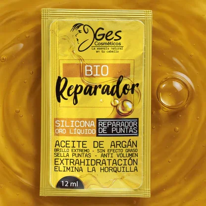 GES COSMÉTICOS BIO REPARADOR SILICONA REPARADOR DE PUNTAS ACEITE DE ARGÁN 12 ML