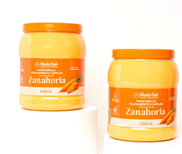 MENTA HAIR MASCARILLA TRATAMIENTO CAPILAR ZANAHORIA BOMBONERA X 2000ML