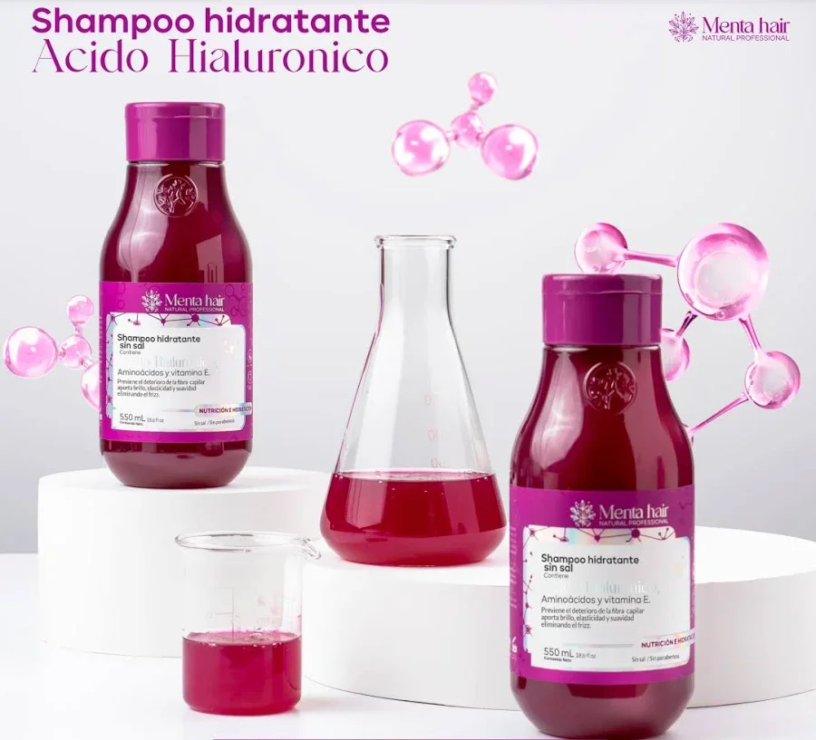 MENTA HAIR SHAMPO ACIDO HIALURONICO X 550ML