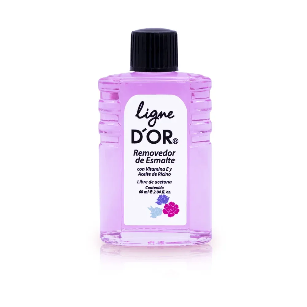 REMOVEDOR DE ESMALTE LIBRE DE ACETONA LIGNE D'OR 60 ML