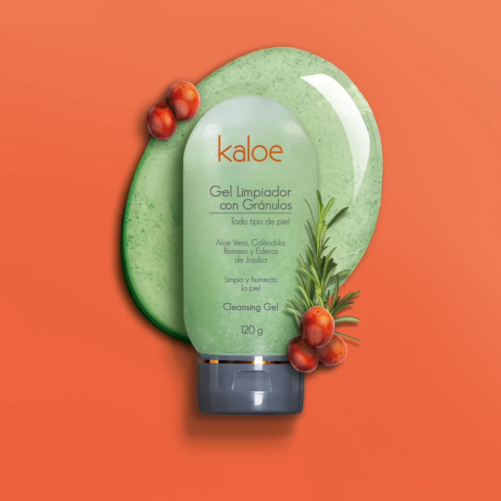 GEL LIMPIADOR CON GRÁNULOS KALOE 120 G