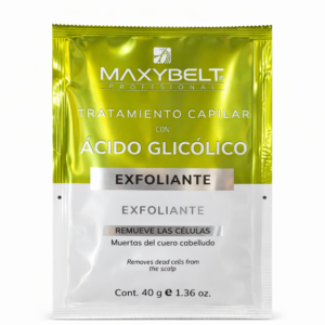 TRATAMIENTO CAPILAR CON ÁCIDO GLICÓLICO EXFOLIANTE MAXYBELT X 40 G