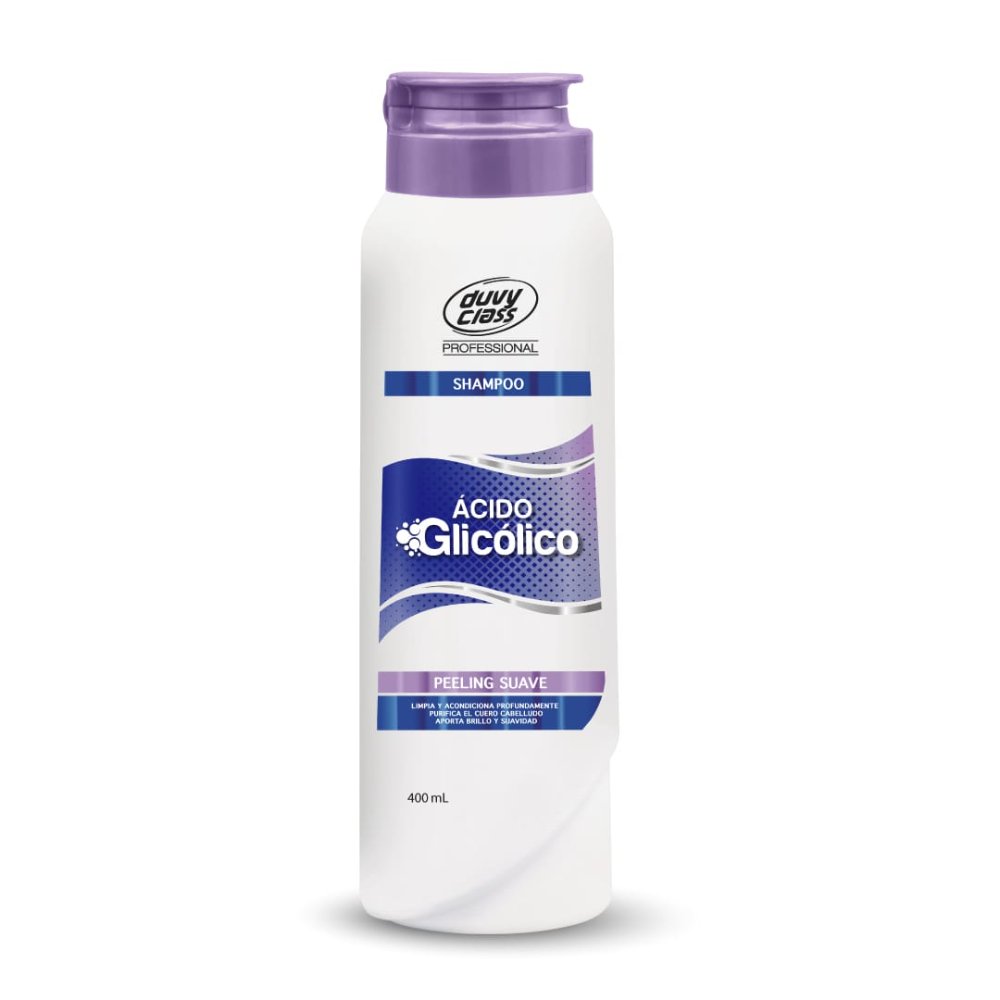 SHAMPOO ÁCIDO GLICÓLICO PEELING SUAVE DUVY CLASS PROFESSIONAL 400 ML