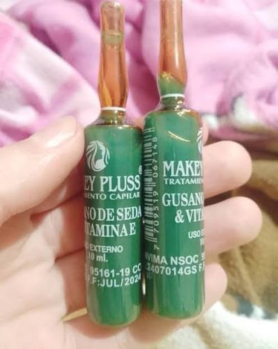 MAKEY PLUSS AMPOLLA GUSANO DE SEDA & VITAMINA E 10 ML