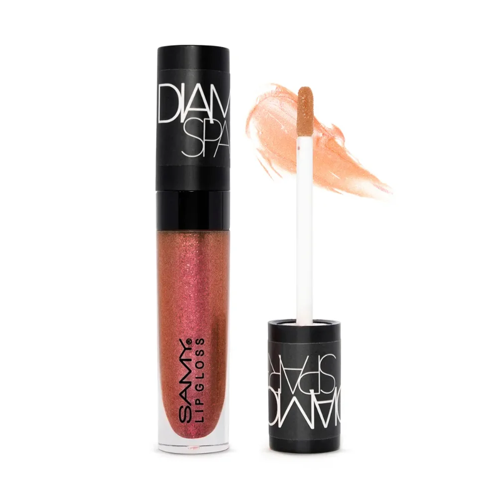 SAMY DIAMOND SPARK LIP GLOSS TONO 02 ROSA BRONCE