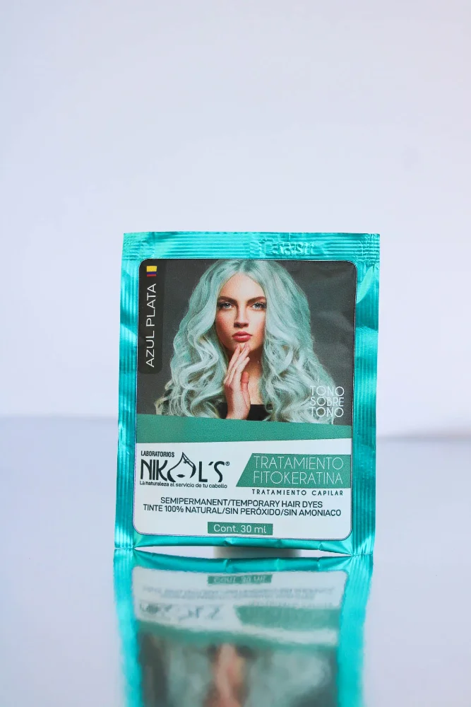 TRATAMIENTO FITOKERATINA NIKOL'S AZUL PLATA 30ML