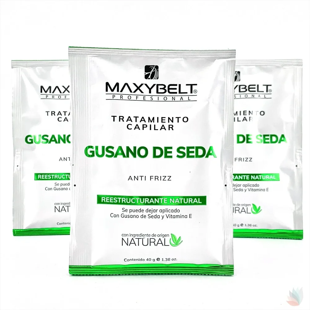 TRATAMIENTO CAPILAR GUSANO DE SEDA ANTI FRIZZ MAXYBELT X 40 G