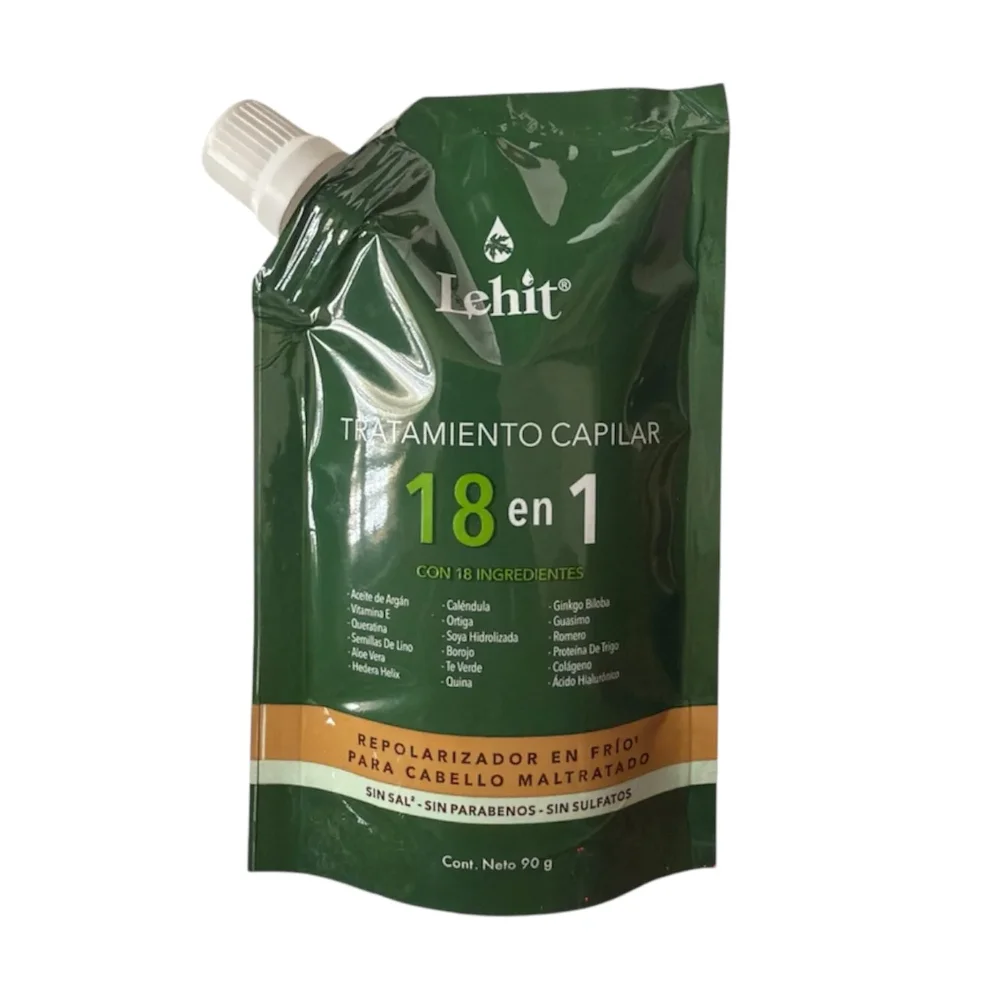 LEHIT TRATAMIENTO CAPILAR 18 EN 1 REPOLARIZADOR EN FRÍO PARA CABELLO MALTRATADO 90 G