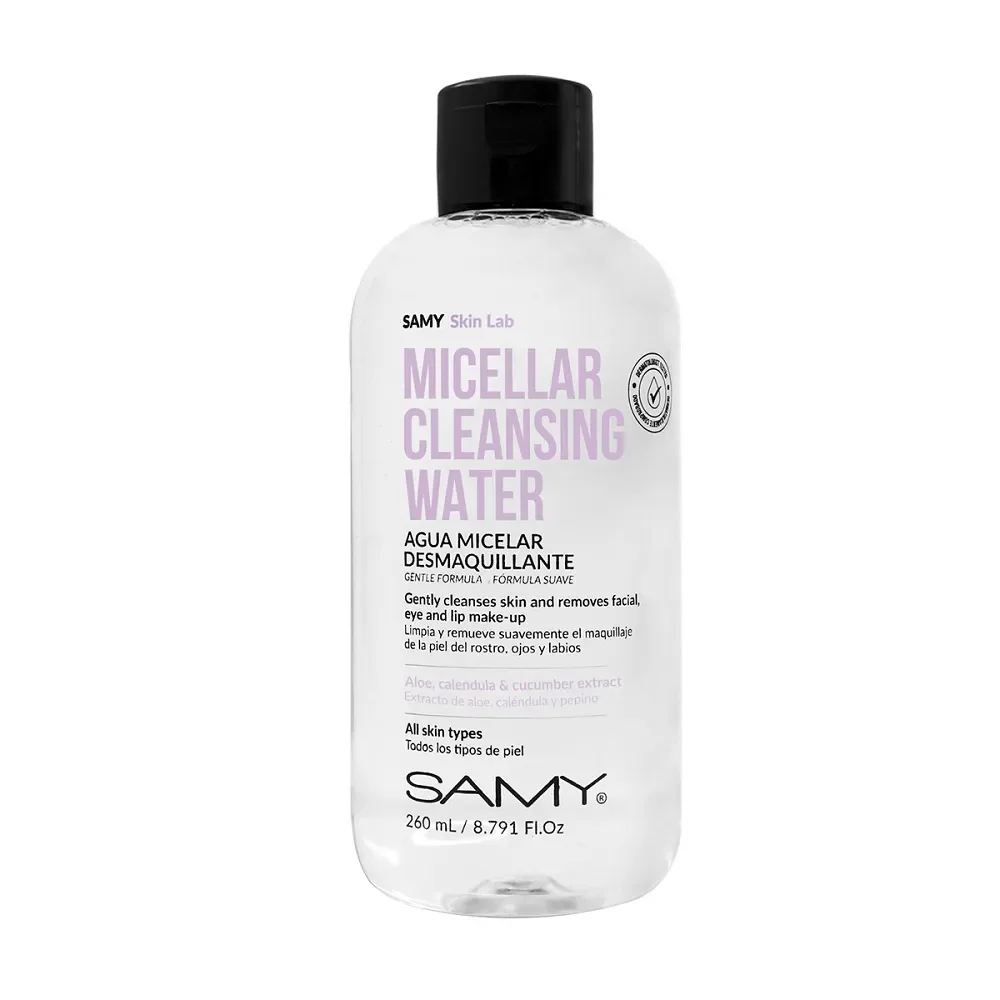 AGUA MICELAR DESMAQUILLANTE SAMY SKIN LAB FÓRMULA SUAVE (260 ML)