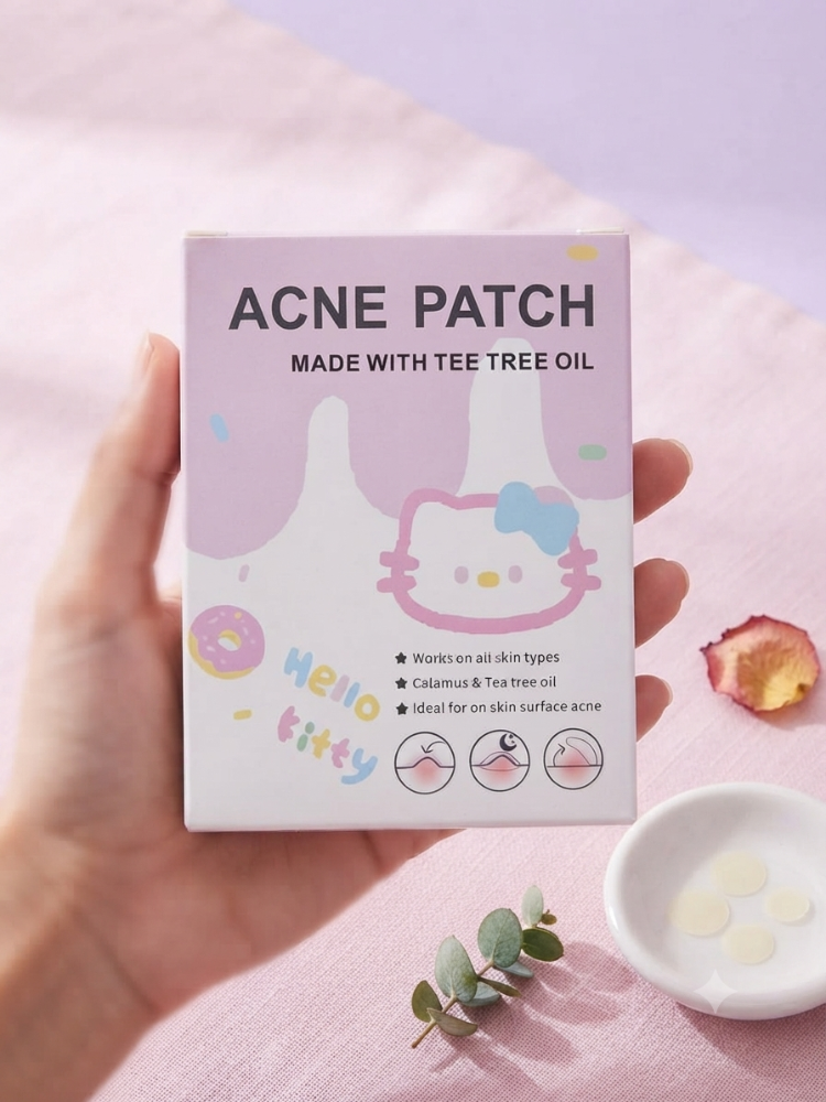PARCHES HIDROCOLOIDES PARA ACNÉ HELLO KITTY ACNE PATCH (100 PCS)