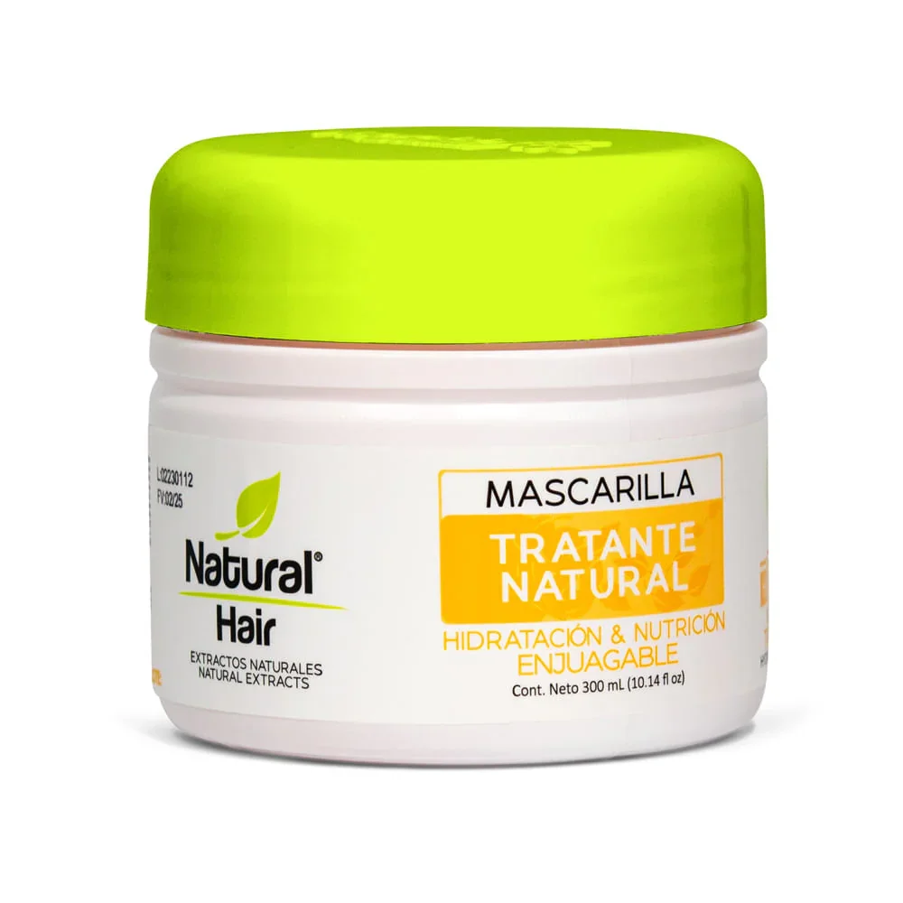MASCARILLA TRATANTE NATURAL HAIR HIDRATACIÓN Y NUTRICIÓN (300 ML)