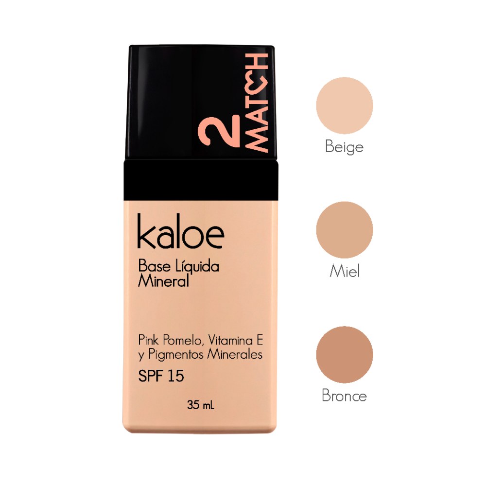 KALOE 2 MATCH BASE LÍQUIDA MINERAL 35 ML