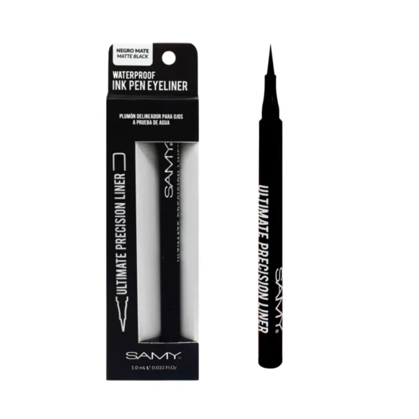 PLUMÓN DELINEADOR SAMY ULTIMATE PRECISION LINER NEGRO MATE 1.0 ML