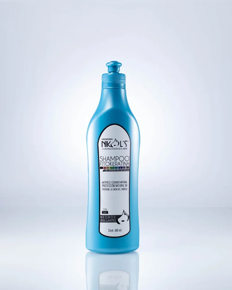 SHAMPOO FITOKERATINA NIKOL'S NEGROS BRILLANTES 400 ML