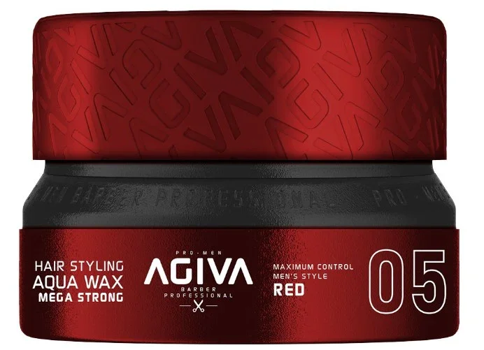 AGIVA CERA FIJADORA HAIR STYLING AQUA WAX 05 RED MEGA STRONG (155 ML)