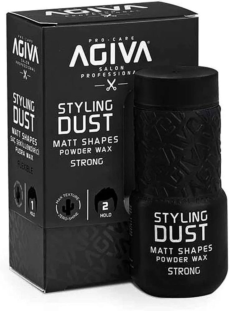 AGIVA POLVO DE PEINADO STYLING DUST MATT SHAPES STRONG BLACK (20 G)