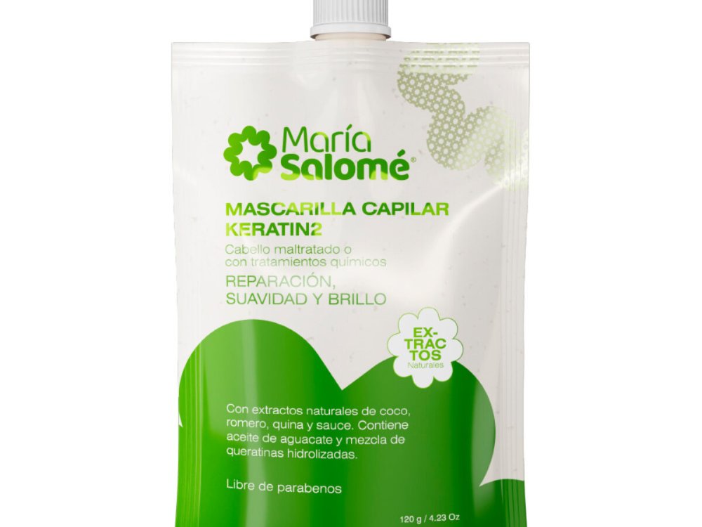 MARÍA SALOMÉ MASCARILLA CAPILAR KERATIN2 120 G 1 UNIDAD
