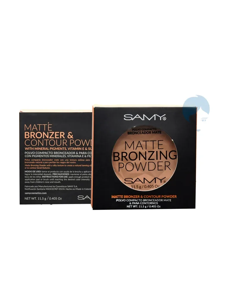 POLVO COMPACTO BRONCEADOR MATE SAMY MATTE BRONZER & CONTOUR POWDER.