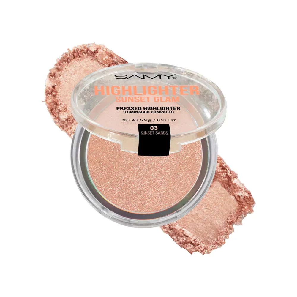 SAMY SUNSET GLAM PRESSED HIGHLIGHTER ILUMINADOR COMPACTO