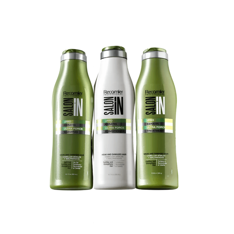 RECAMIER SHAMPOO ACONDICIONADOR +TRATAMIENTO KERA ULTRA FORCE X 300ML