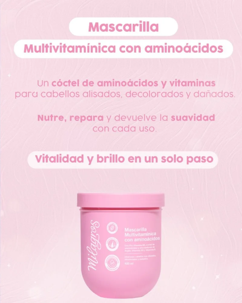 MILAGRO MASCARILLA AMINOACIDOS X 450ML