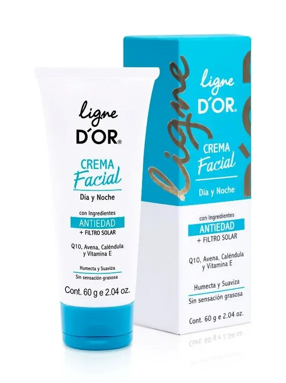 CREMA FACIAL ANTIEDAD DÍA Y NOCHE LIGNE D'OR 60 G