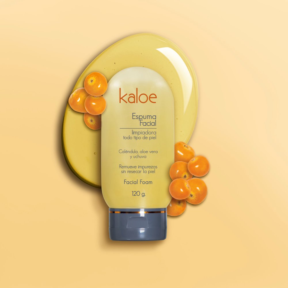 ESPUMA FACIAL LIMPIADORA KALOE 120 G