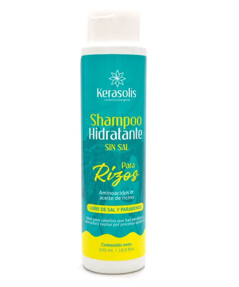 SHAMPOO HIDRATANTE KERASOLÍS PARA RIZOS CON AMINOÁCIDOS (500 ML)