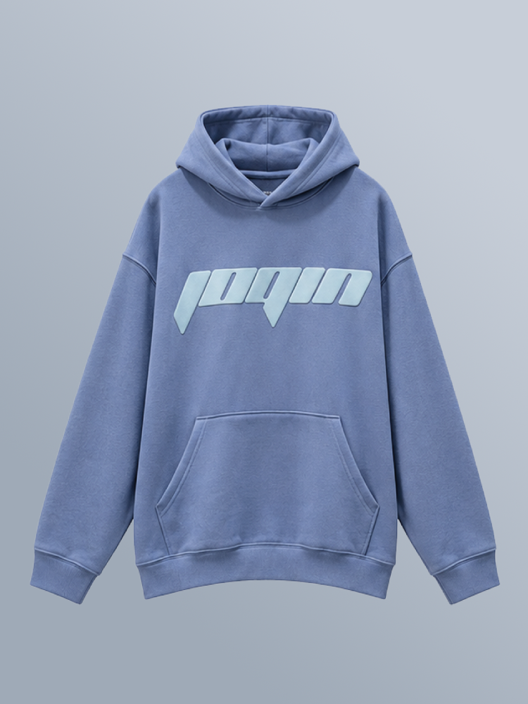 Hoodie Joqin Básico Celeste