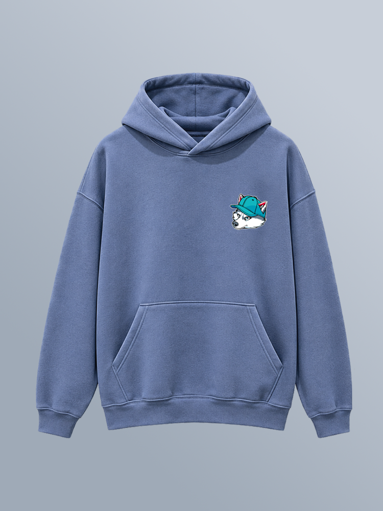 Hoodie Básica Celeste