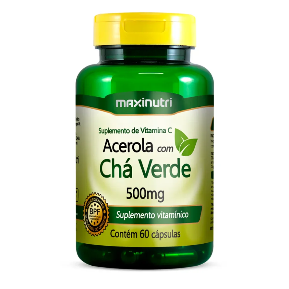 Acerola Té verde 60 caps (Suplem) Maxinutri
