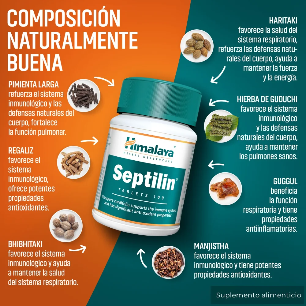 Septilin en 100 tabletas Himalaya