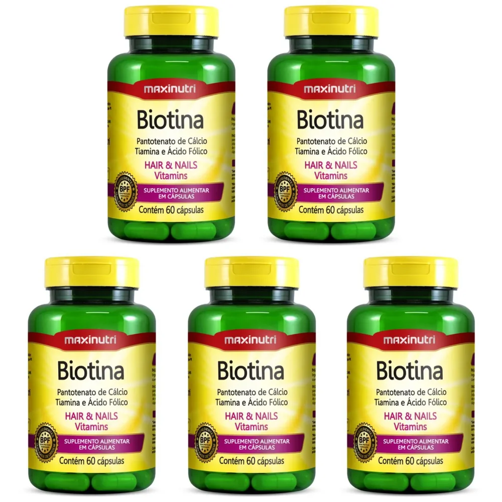 Biotina 60 caps (Suplem) Maxinutri