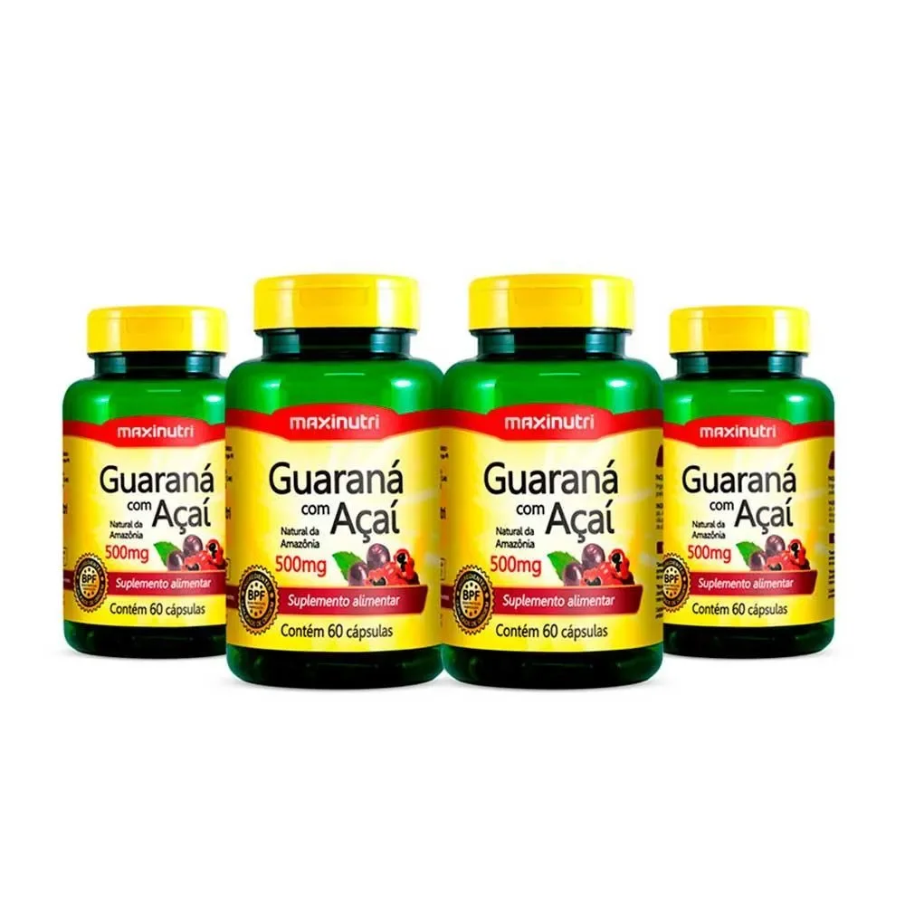 Guaraná con Acai 60 caps Maxinutri