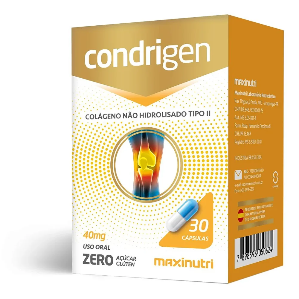 Condrigen HA tipo II 30 caps Maxinutri