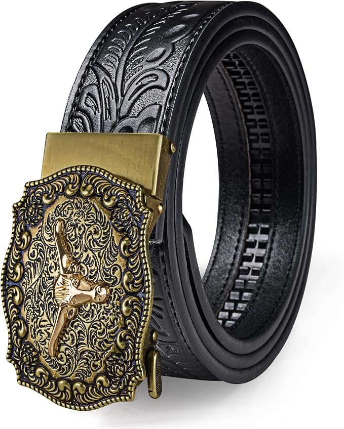 Cinturones de diseño para hombre (Cobre/Negro)