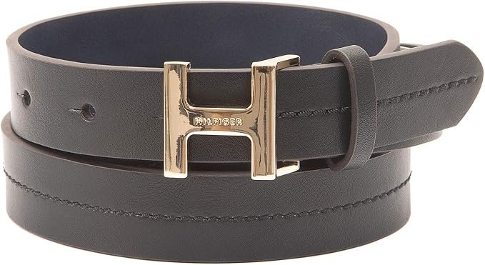 Tommy Hilfiger Cinturón casual para mujer (Negro)